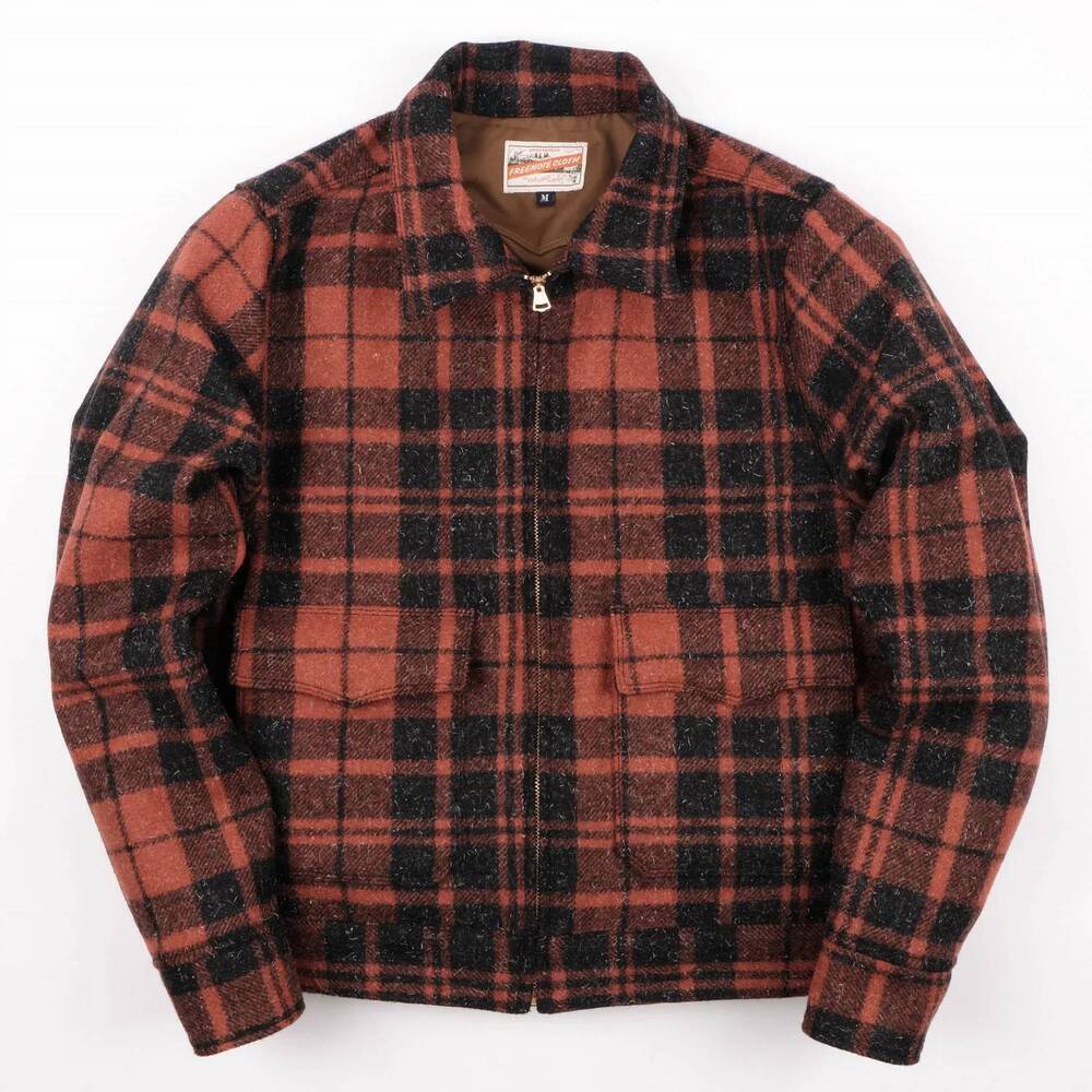 NEW FREENOTE CLOTH men's alcorn wool sport jacket in picante plaid